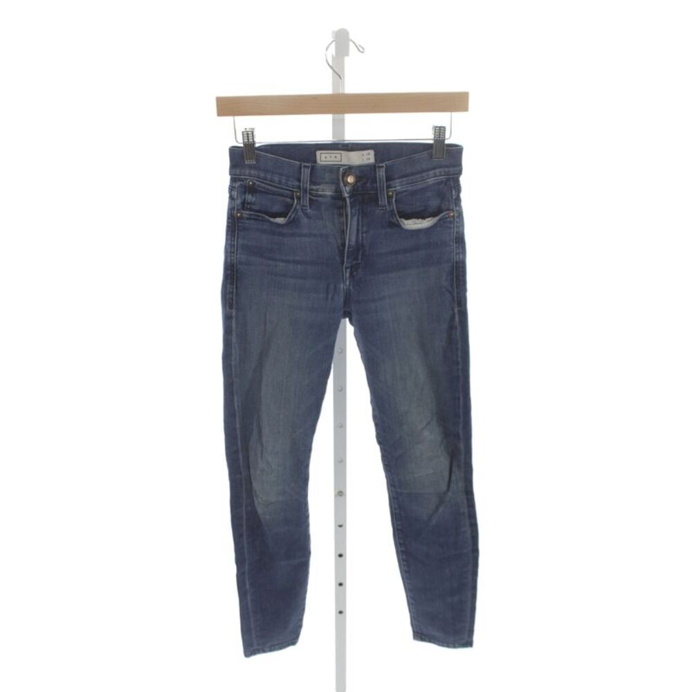 AYR Womens Skinny High Rise Jeans Blue Button Size 25